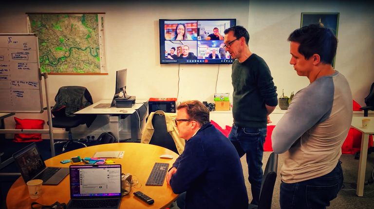 Hack event at the Data Language Islington Office, London