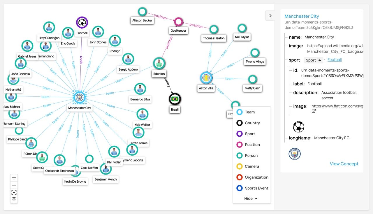 Knowledge Graph Visualization In Data Graphs